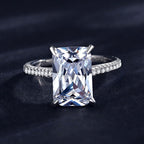 S925 Sterling Silver Simulation Diamond Ring Pi-Mart