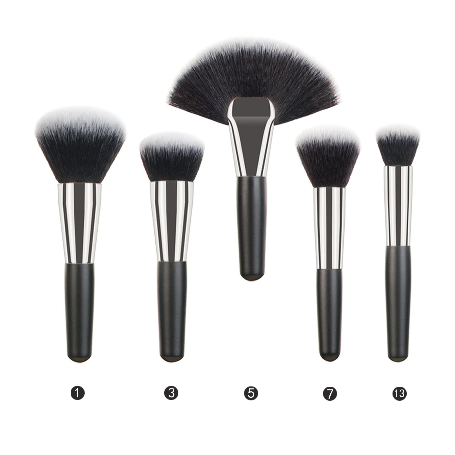 Animal Hair Makeup Brush Full Set Pi-Mart