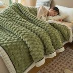 Coral Flannel Winter Thicken Thermal Cover Blanket Pi-Mart