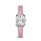 Artistic Silver Case Square Thin Strap Roman Women's Quartz Watch Lootquake LLC