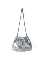 Commuter versatile chain bag, bow soft leather crossbody bag women, spring fashion shoulder crossbody bag