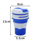 Outdoor Travel Portable Silicone For Water Folding Coffee Cup Water Bottle