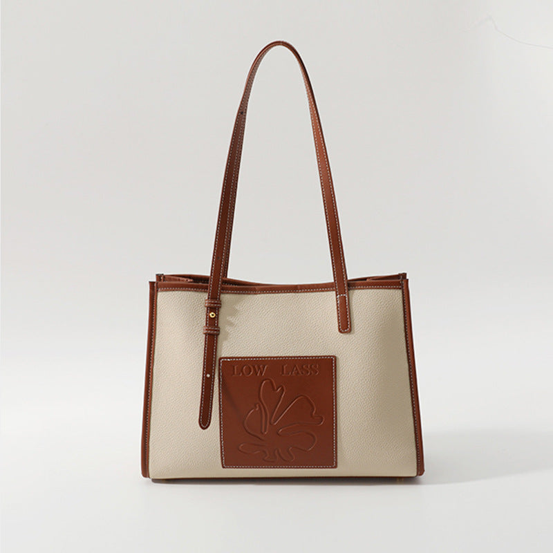 Women tote bag trendy fashion simple large capacity ladies shoulder bag 8001 - SJB-DIAMOND ELITES