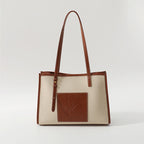 Women tote bag trendy fashion simple large capacity ladies shoulder bag 8001 - SJB-DIAMOND ELITES
