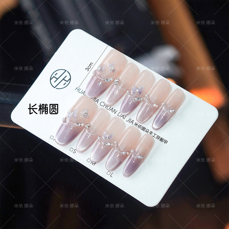 0961- Handmade press on nails fake nails removable