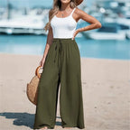 Women's Drawstring Loose Casual Wide-leg Trousers Lootquake LLC
