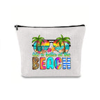 Linen printed cosmetic bag, cosmetic lipstick storage bag, small simple zipper evening clutch bag, - SJB-DIAMOND ELITES