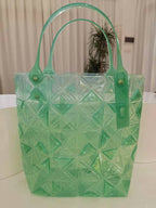 Transparent Crystal Bag for Women Grid Pattern - SJB-DIAMOND ELITES