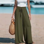 Women's Drawstring Loose Casual Wide-leg Trousers Lootquake LLC