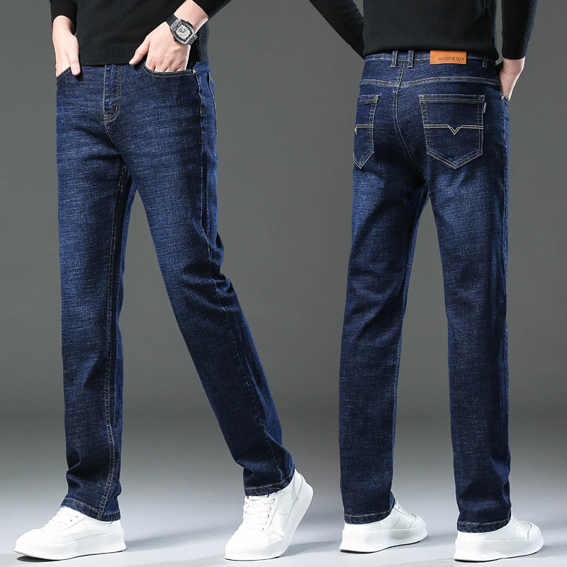 Men's Casual Loose Straight High Stretch Jeans Lootquake LLC