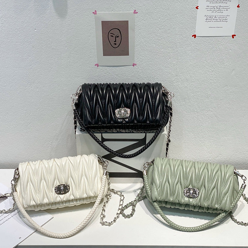 Women's Rhombus Diamond Chain Bag - Small Hobo Crossbody Shoulder Bag - SJB-DIAMOND ELITES
