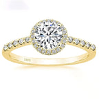 Round Zircon Women's Silver Ring Pi-Mart