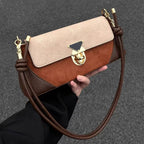 stylish shoulder bag, armpit baguette bag, women's designer shoulder hobo bag, exquisite square bag