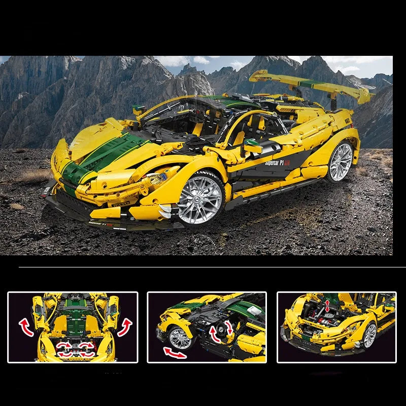 Building Blocks Sports Car Children's Assembled Toys Lootquake LLC