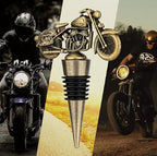 Retro Bronze Riding Motorcycle Wine Stopper Pi-Mart