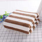 Coral Velvet Bath Towels Pi-Mart