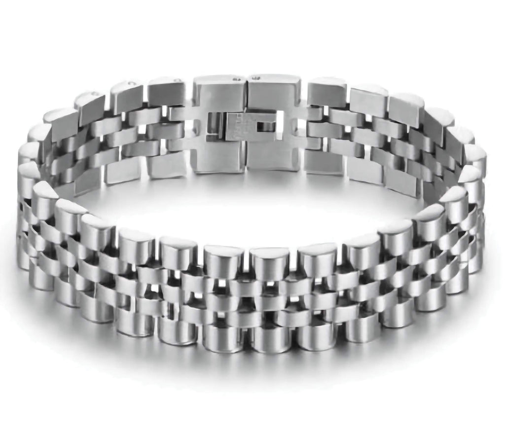 Men's Stainless Steel Presidential Jubilee Style Bracelet Jewelry And Perfumes