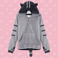 Cute Japanese Cat Hoodie Sweatshirt with Hooded Jacket