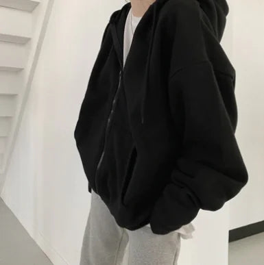 Thick Fleece Loose Cardigan Jacket