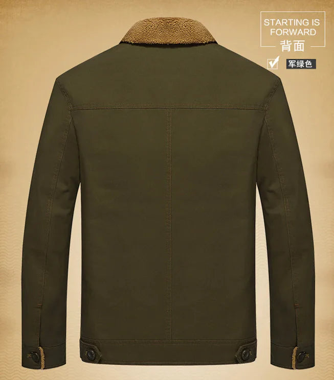 Thick Military Collar Winter Jacket Coat Pi-Mart