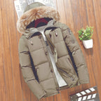 Short Solid Color Thick Down Jacket Pi-Mart
