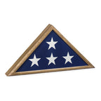 Sergeant Flag Case, Personal Inscription Engraving - Oak Color. The Military Gift Store
