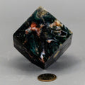 Ocean Jasper Cube with Cut Corner - Natural Crystal Stone One-of-a-Kind Crystal Destiny