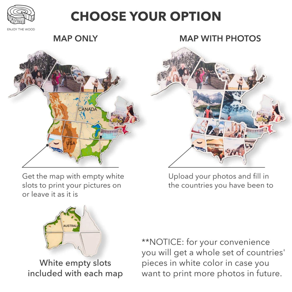 World Photo Map Physical - SJB-DIAMOND ELITES