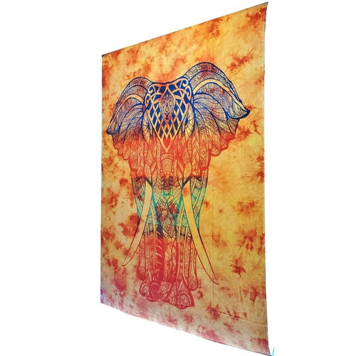 Bohemian Elephant Tie Dye Tapestry Psychedelic Wall Art BandsCo Straps