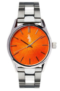 Orange Sunburst Watch The Beyond Boring Watch Company