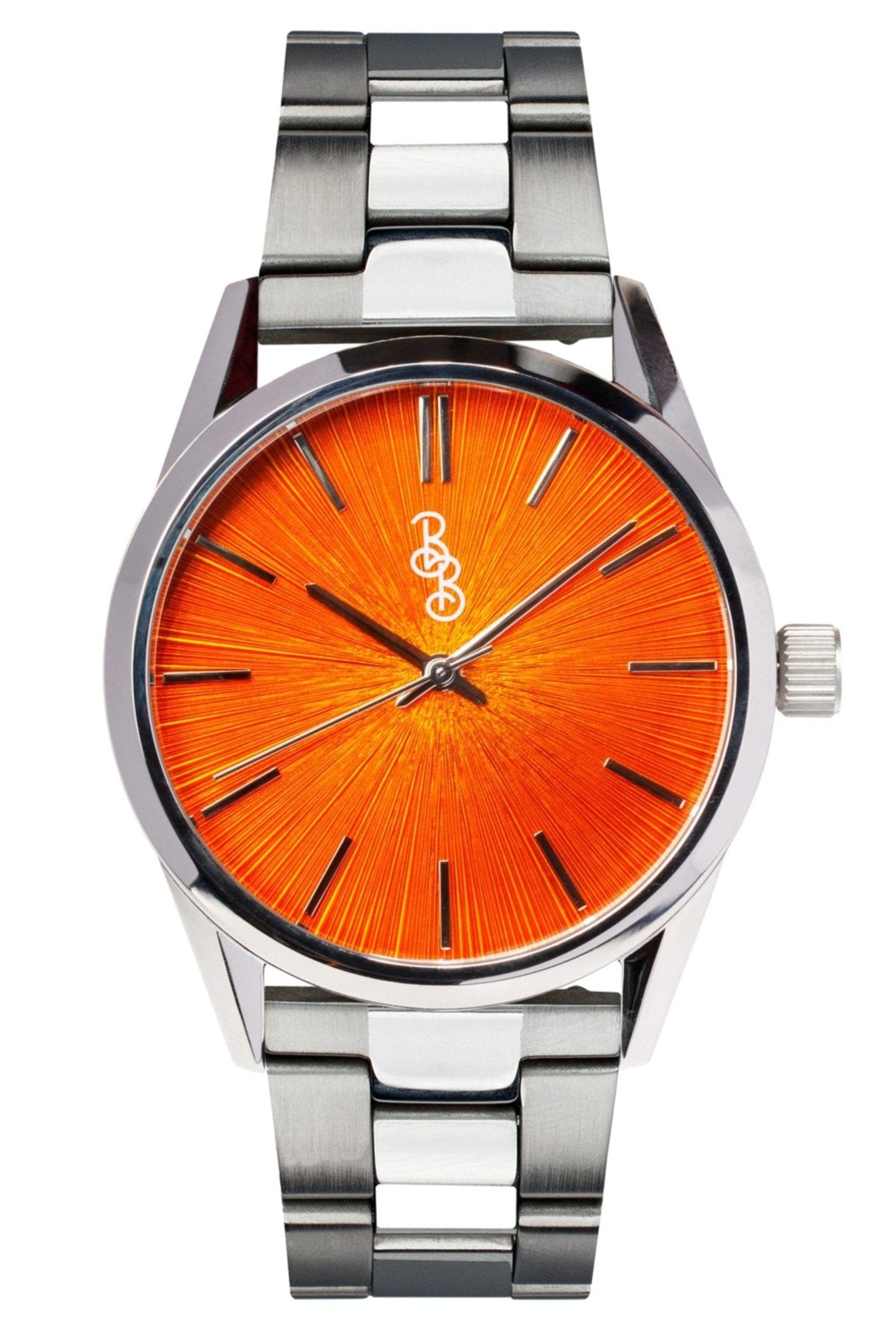 Orange Sunburst Watch The Beyond Boring Watch Company