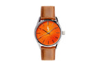 Orange Sunburst Watch The Beyond Boring Watch Company
