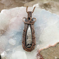 Orthoceras Fossil Wire Wrap Crystal Pendant - Ancient - SJB-DIAMOND ELITES