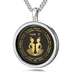 Gemini Necklaces for Lovers of the Zodiac 24k Gold Inscribed
