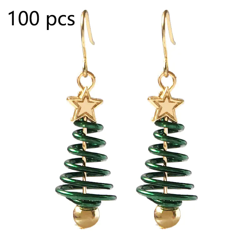 Christmas Earrings Tree Star DIY Earrings Lootquake LLC