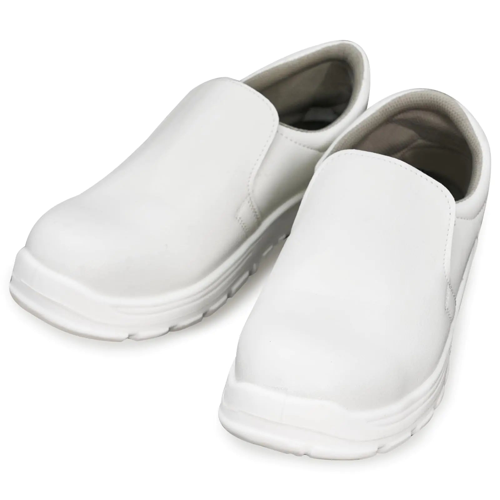 Cleanroom Shoes with Steel Toe Anti-Static Safety Shoes，Men‘s Shoes(7) White Pi-Mart