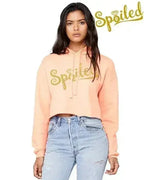 Spoiled Crop Top Hoodie - SJB-DIAMOND ELITES