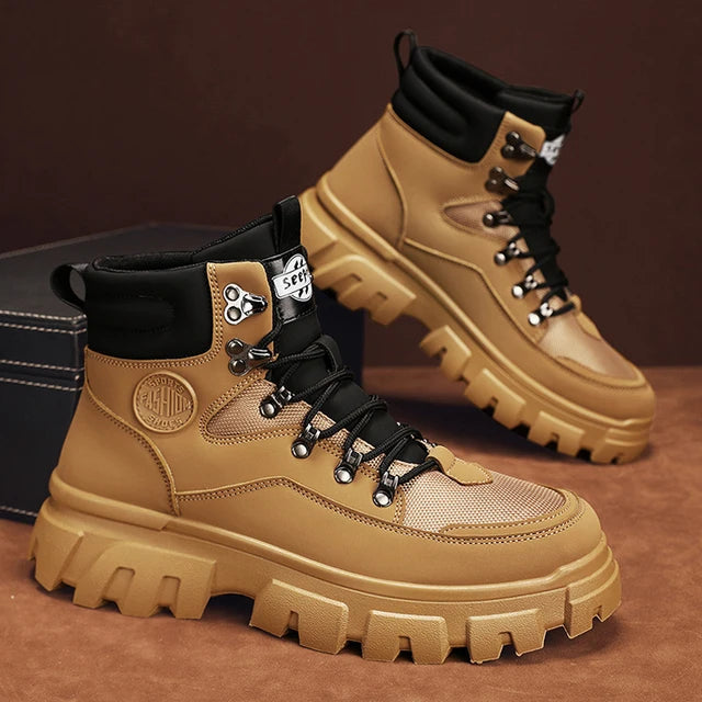 CYYTL Mens Boots Winter Shoes Pi-Mart