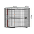 i.Pet Bird Cage Large Walk-in Aviary Budgie Perch Cage Parrot Pet Huge 203cm Lootquake LLC