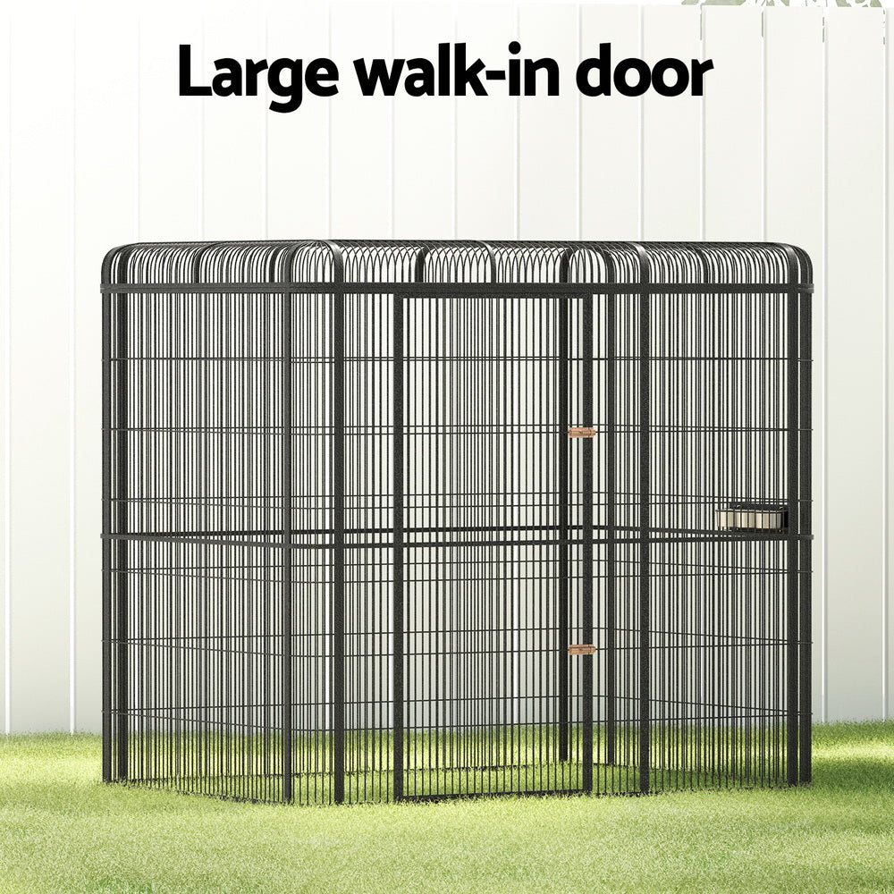 i.Pet Bird Cage Large Walk-in Aviary Budgie Perch Cage Parrot Pet Huge 203cm Lootquake LLC