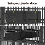 i.Pet Bird Cage Large Walk-in Aviary Budgie Perch Cage Parrot Pet Huge 203cm Lootquake LLC
