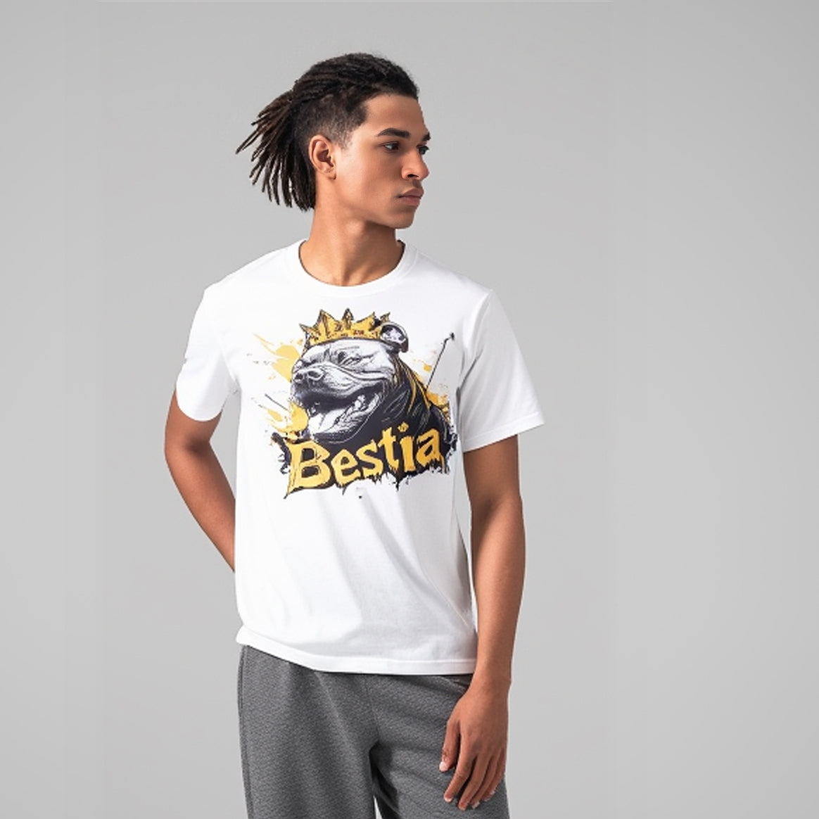 Bully T-shirt White Bestia Dog Gear