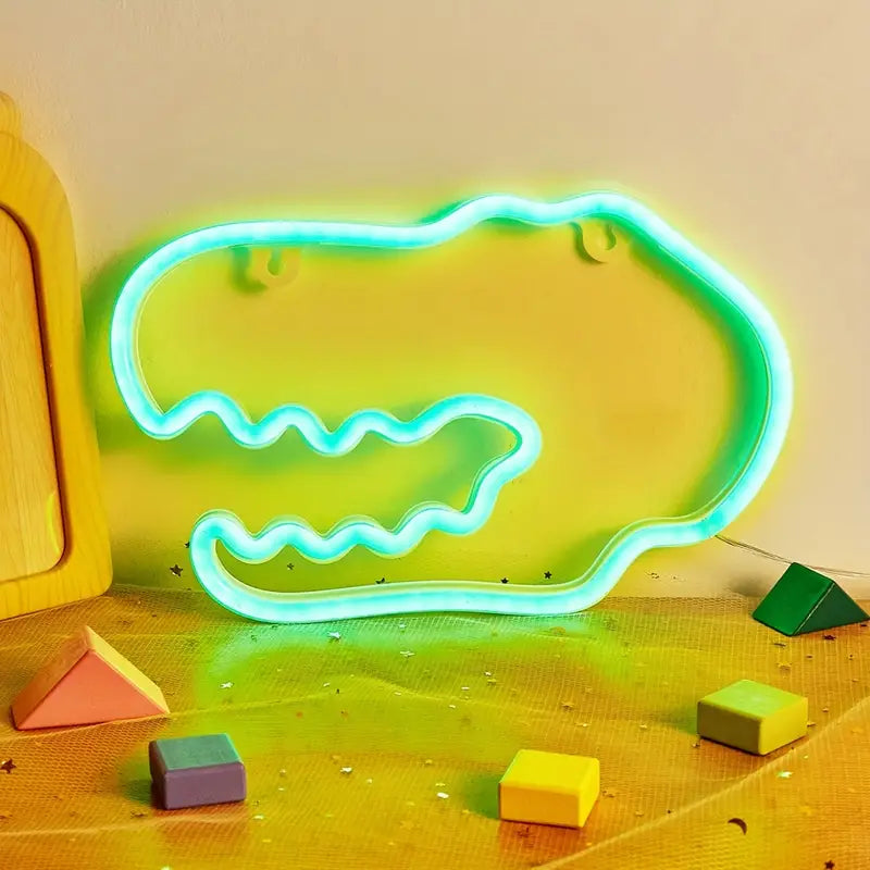 Dinosaur Shaped LED Neon Sign for Home Decor Lootquake LLC