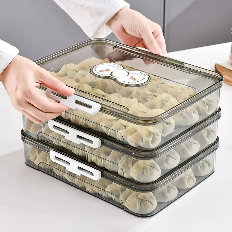 Transparent Dumpling Storage Box Pi-Mart