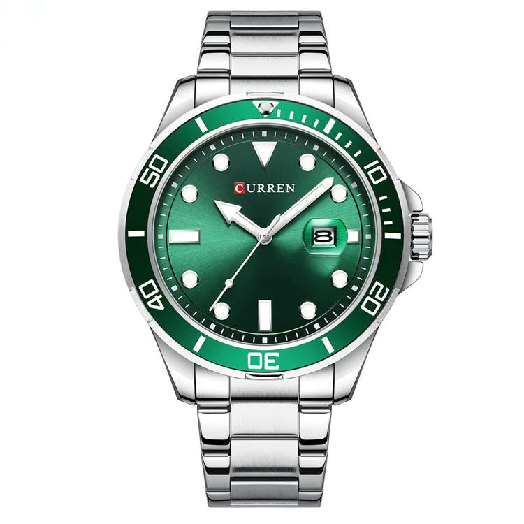 Men's large dial calendar watch Pi-Mart