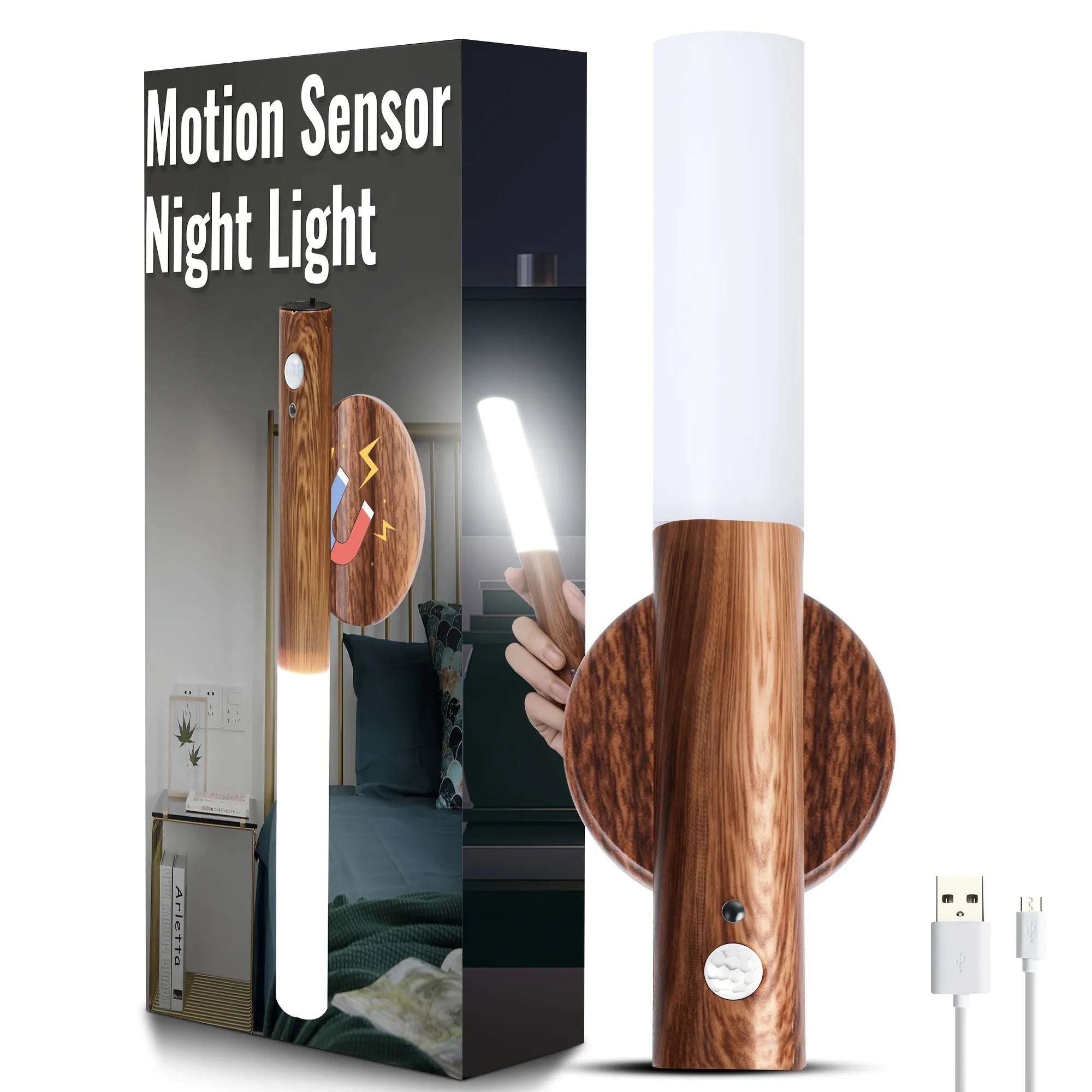 Wood Motion Sensor Light Pi-Mart