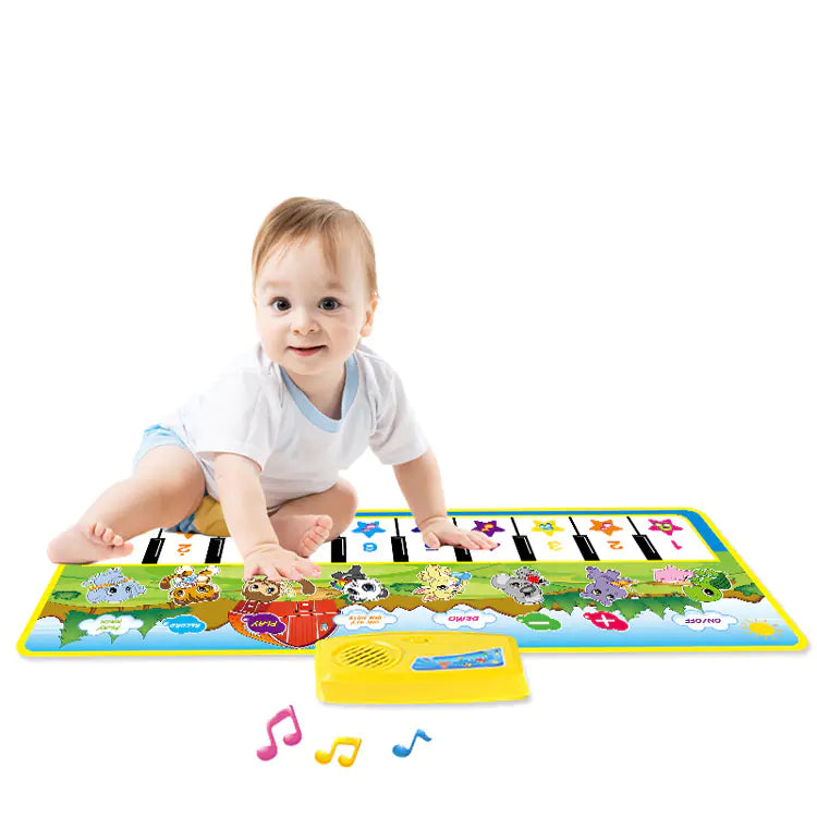 Multifunctional Music Piano Mat for Kids, Green Pi-Mart
