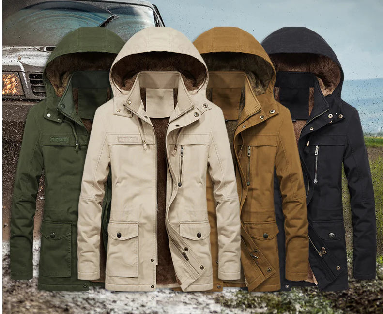 Men's Winter Fleece Thick Windbreaker Jacket Pi-Mart