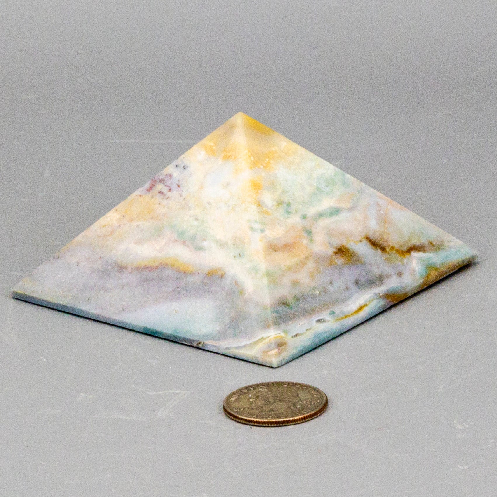 Pastel Calcite Crystal Pyramid