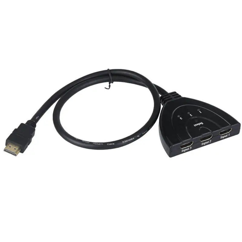 3 Port HDMI Splitter Cable 1080/4K Switch Switcher HUB Adapter for HDTV PS4 Xbox Pi-Mart